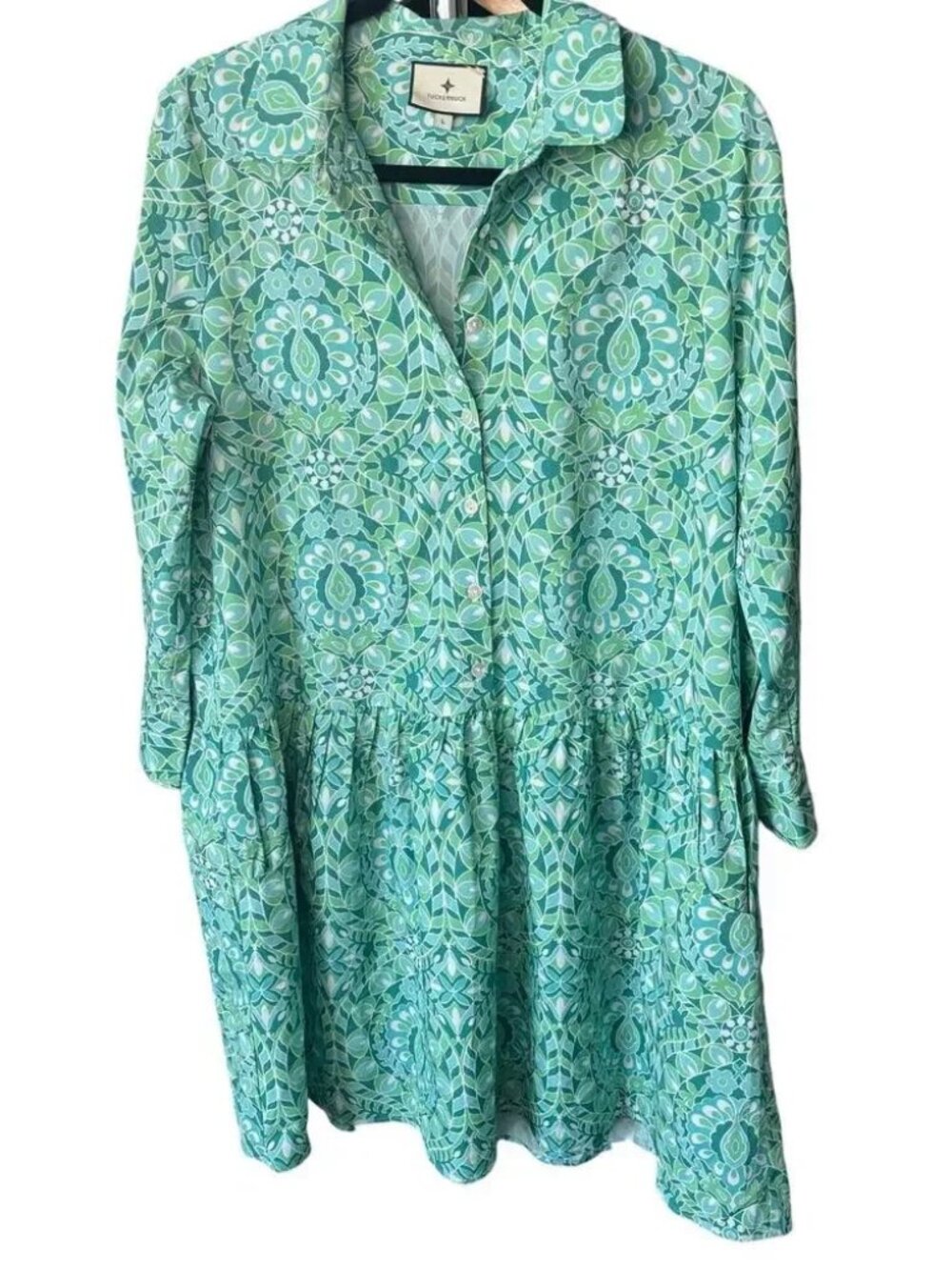 Tuckernuck Mykonos Hayes Dress Green Size L